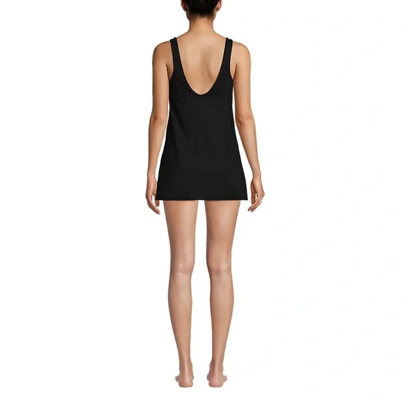 Lands end scoop neck mini swim dress size medium petite 10-12 - Picture 6 of 8